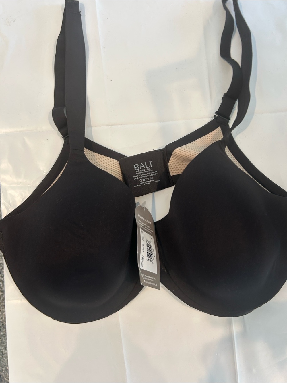 Bali Black Full Coverage Cooling Smoothing Bra